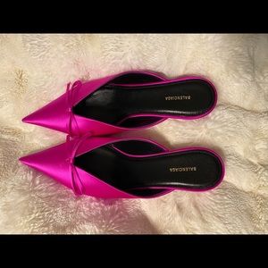 Balenciaga hot pink heels!